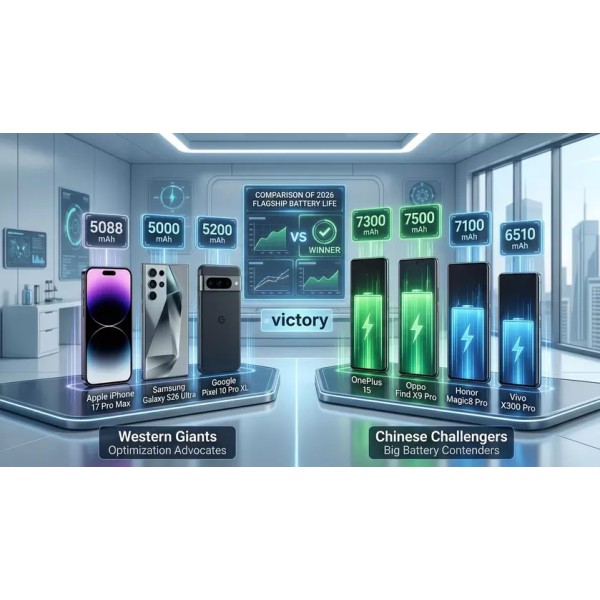 Китайские батареи обошли iPhone и Samsung в тесте автономности PhoneBuff