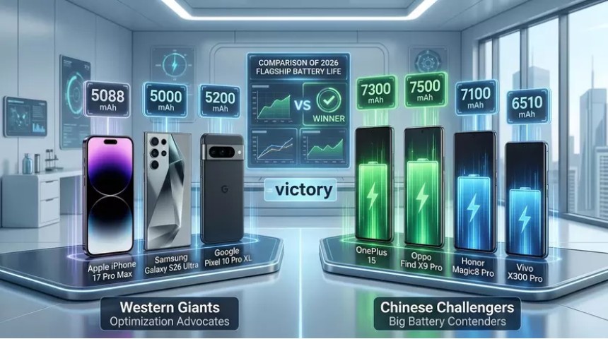 Китайські батареї обійшли iPhone і Samsung у тесті автономності PhoneBuff