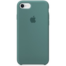 Силіконовий оригінальний чохол Apple iPhone 7  /  8 (55) Чорно-зелений, Харків, Київ, Україна