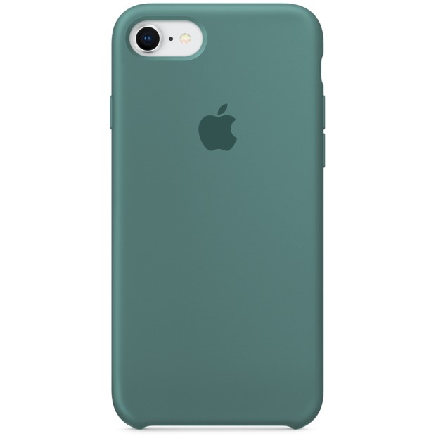 Силіконовий оригінальний чохол Apple iPhone 7  /  8 (55) Чорно-зелений, Харків, Київ, Україна