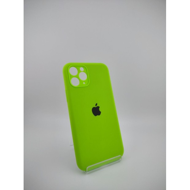 Силіконовий оригінальний чохол Original RoundCam для Apple iPhone 15 (27) трав'янисто-зелений, Харків, Київ, Україна
