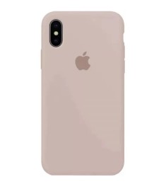 Силіконовий оригінальний чохол для Apple iPhone XS Max (76) кольору крейдяно-рож..
