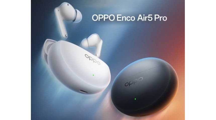 OPPO показала Enco Air5 Pro — TWS-навушники з ANC, ІІ-перекладом і довгою автономністю
