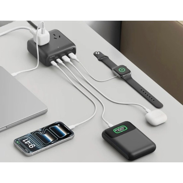Belkin выпустила настольную станцию на 7 портов с мощностью до 2500 Вт и 70 Вт по USB-C
