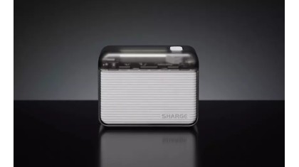 Sharge Mini Flow — компактный пауэрбанк на 10 000 мАч в прозрачном корпусе