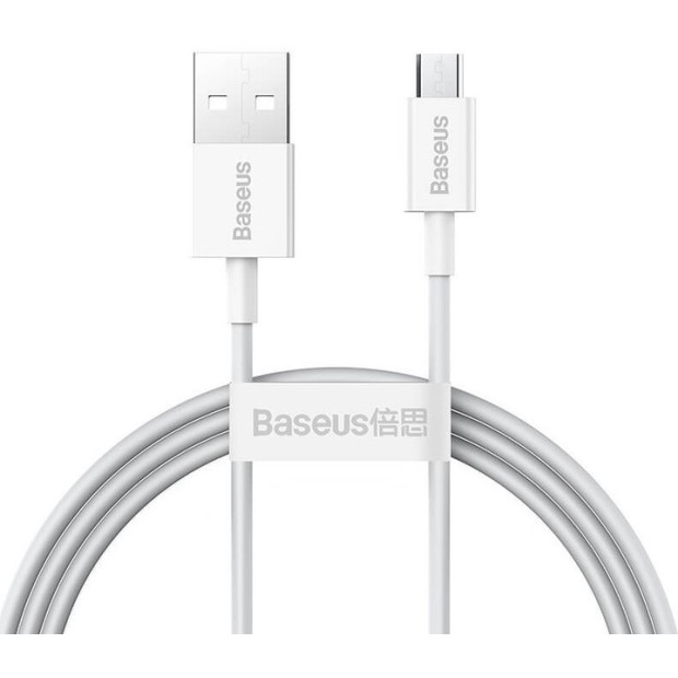 Baseus Superior USB Cable 2A (1m) (MicroUSB) (White) CAMYS-02, Харків, Київ, Україна