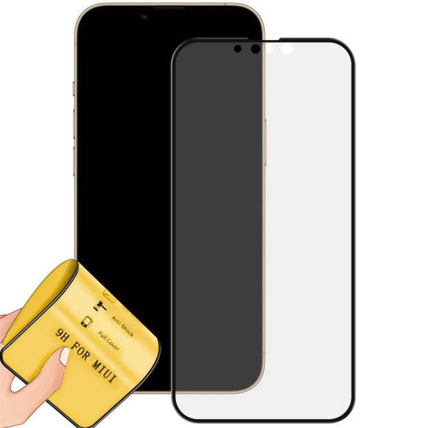 Захисне скло 5D Matte Ceramic для Apple iPhone 13 Pro Max Чорний, Харків, Київ, Україна