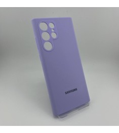 Чохол Silicone Case Samsung Galaxy S22 Ultra (Фіалковий) (Уцінка) (Категорія 1)