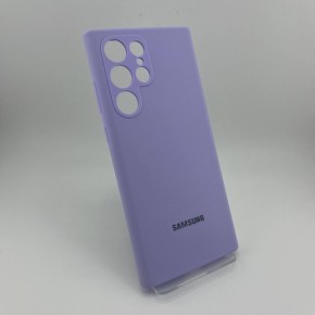 Чехол Silicone Case Samsung Galaxy S22 Ultra (Фиалковый) (Уценка) (Категория 1)