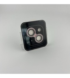 Захисне скло на камеру Diamond Glass для Apple iPhone 14  /  14 Plus (Рожевий  /..