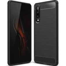 Силикон Polished Carbon Huawei P30 (чёрный)