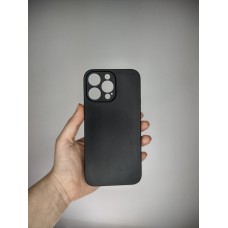 Силіконовий графітовий чохол для Apple iPhone 14 Pro Max (Чорний)