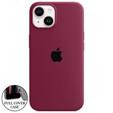 Силикон Original Round Case Apple iPhone 14 (57) Marsala