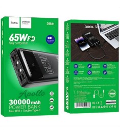 PowerBank Hoco DB81A Apollo PD65W 30000 mAh (Чорний)