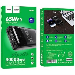PowerBank Hoco DB81A Apollo PD65W 30000 mAh (Чорний)