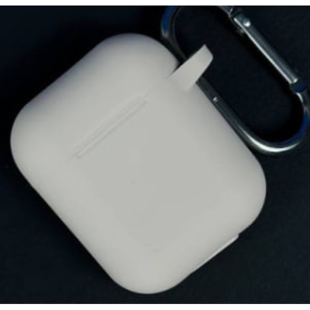 Чохол для навушників Full Silicone Case Apple AirPods Pro 2 (89) Світло-сірий