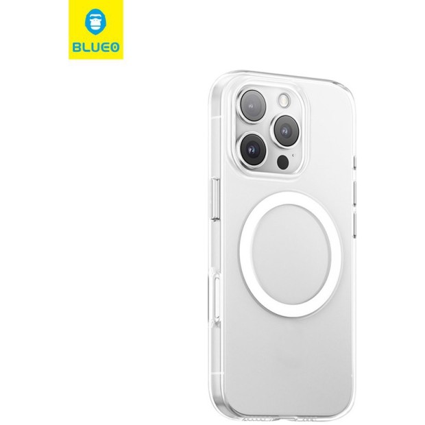 Чохол Blueo Crystal+ Anti-Drop MagSafe для Apple iPhone 16 Pro (Прозорий)