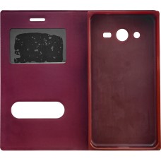 Чехол-книжка View Cover  Samsung Galaxy G355 (Бордовый)