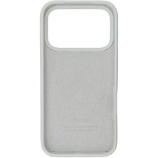 Силіконовий оригінальний круглий чохол для Apple iPhone 17 Pro Max (06) білий.