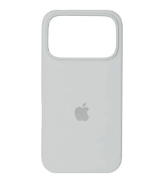 Силіконовий оригінальний круглий чохол для Apple iPhone 17 Pro Max (06) білий.