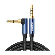 Кабель AUX UGREEN AV112 (3.5мм - 3.5мм) (2м) (Синій)