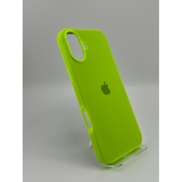 Силіконовий оригінальний чохол для Apple iPhone 16 Plus (27) трав'яний зелений