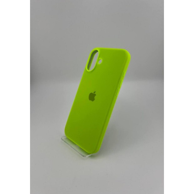 Силіконовий оригінальний чохол для Apple iPhone 16 Plus (27) трав'яний зелений