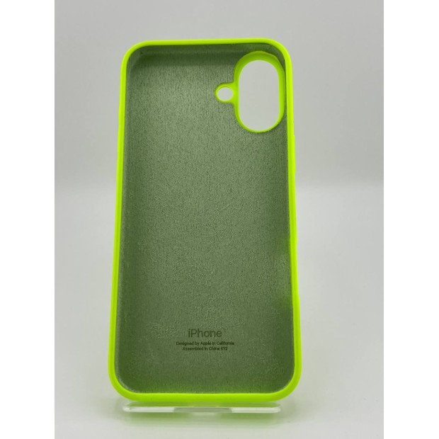 Силіконовий оригінальний чохол для Apple iPhone 16 Plus (27) трав'яний зелений