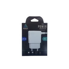 Зарядний пристрій-адаптер iNavi MicroUSB-кабель + 2USB  /  2A (AF-04) (чорний)