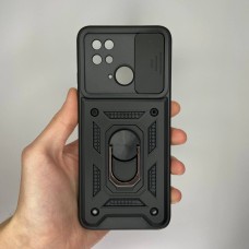 Чохол-бронь Ring Serge Armor Case для Xiaomi Redmi 10C (ShutCam) (Чорний)