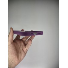 Силіконовий оригінальний чохол круглої форми для Apple iPhone 13 (28) Brinjal