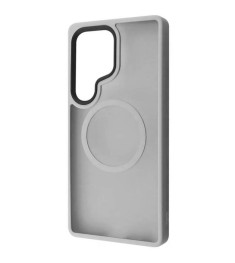 Накладка Metal Buttons MagSafe Colorful Samsung Galaxy S25 Ultra (Сірий)