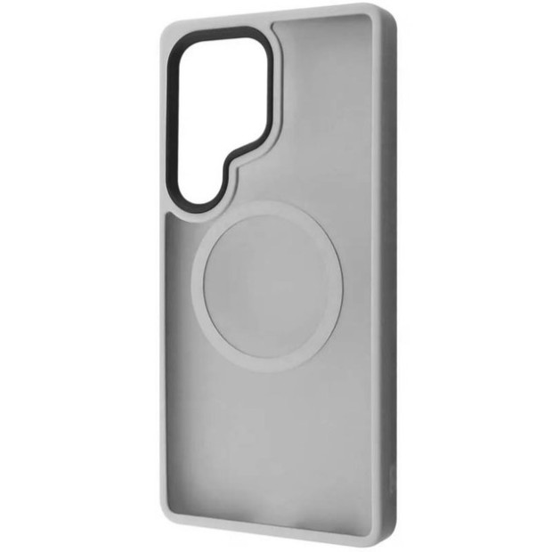 Накладка Metal Buttons MagSafe Colorful Samsung Galaxy S25 Ultra (Сірий)