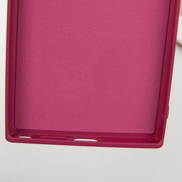 Силіконова оригінальна преміум-захисна накладка для Samsung Galaxy A26 (з захисною шторкою для камери) (бордова)