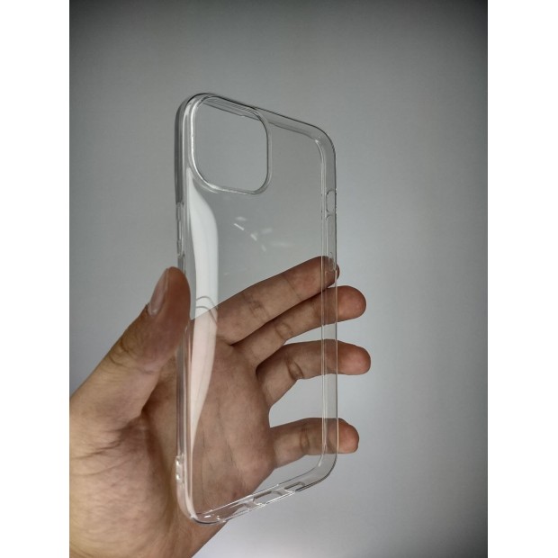 Силиконовий чохол WS для Apple iPhone 15 Plus (Прозорий)