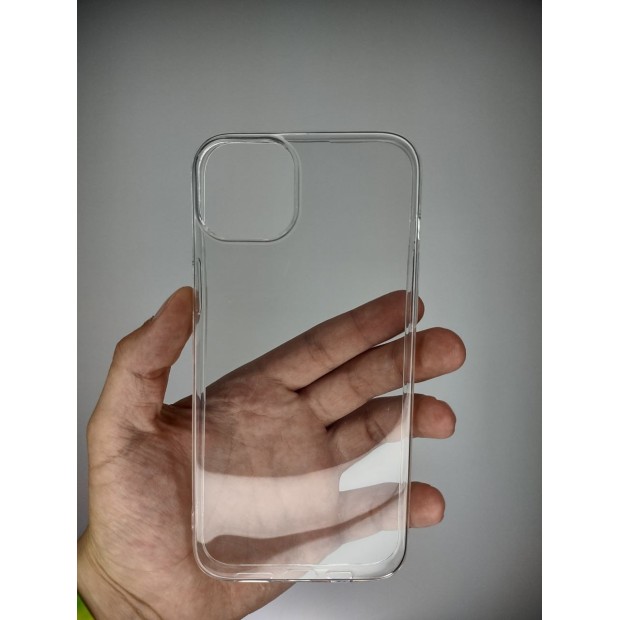 Силиконовий чохол WS для Apple iPhone 15 Plus (Прозорий)