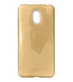 Силикон Glitter Meizu M6 (Золотой)