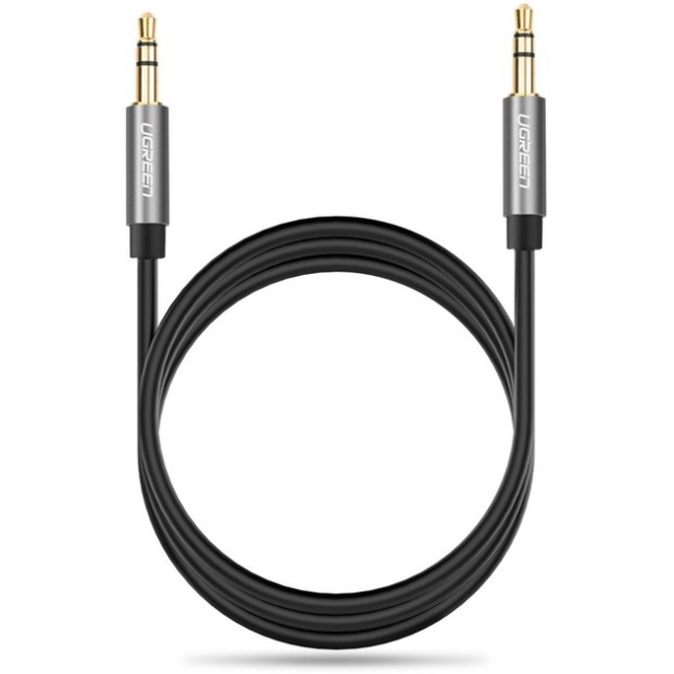 Кабель AUX UGREEN AV119 (3.5mm - 3.5mm) (2m) (Black)