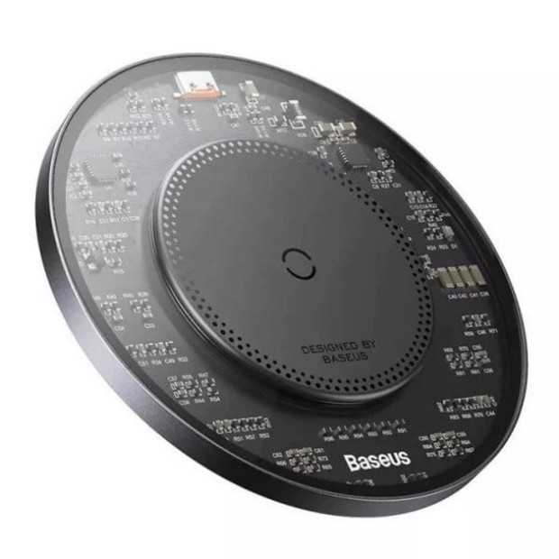 Бездротовий зарядний пристрій Baseus Simple 2 Magnetic 15W (Чорний) CCJJ050001