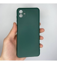 Силикон Original Case Samsung Galaxy A04 (2022) (ShutCam) (Хаки)
