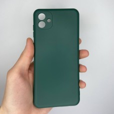 Силіконовий оригінальний чохол Samsung Galaxy A04 (2022) (ShutCam) (Хакі)