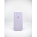 Оригінальний силіконовий чохол Square RoundCam для Apple iPhone X  /  XS (71) Світло-гліцин.
