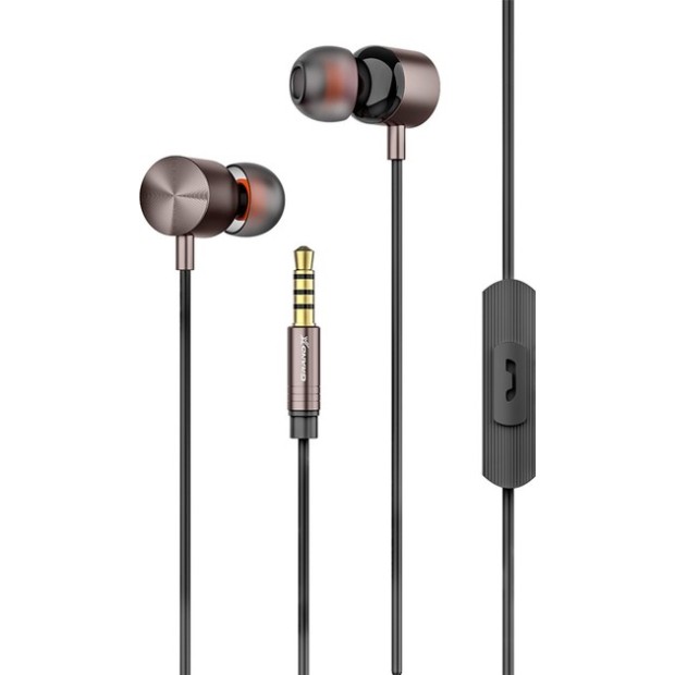 Дротові вакуумні навушники-гарнітура Grand-X EP-71B (Чорний) GX