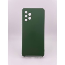 Силикон Original Samsung Galaxy A32 (2021) (ShutCam) (Тёмно-зелёный)