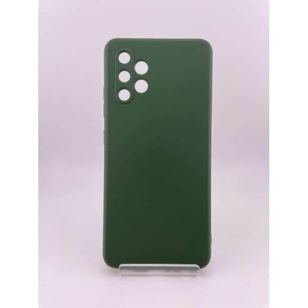 Силікон оригінальний Samsung Galaxy A32 (2021) (ShutCam) (Темно-зелений)