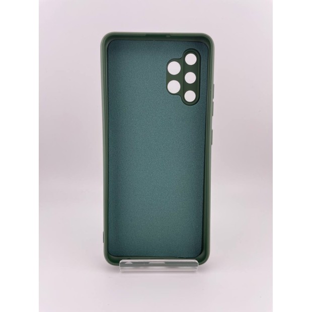Силікон оригінальний Samsung Galaxy A32 (2021) (ShutCam) (Темно-зелений)