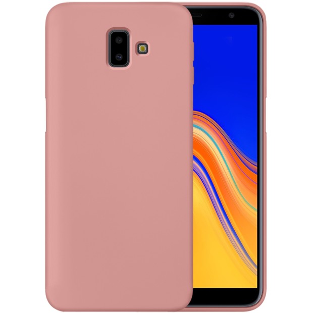 Силіконовий Original 360 чохол для Samsung Galaxy J6 Plus J610 (Пудровий)