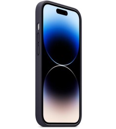 Чохол Leather Case з Magsafe для Apple iPhone 14 Pro Max (Ink)