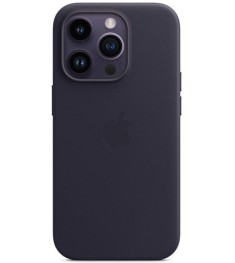 Чохол Leather Case з Magsafe для Apple iPhone 14 Pro Max (Ink)