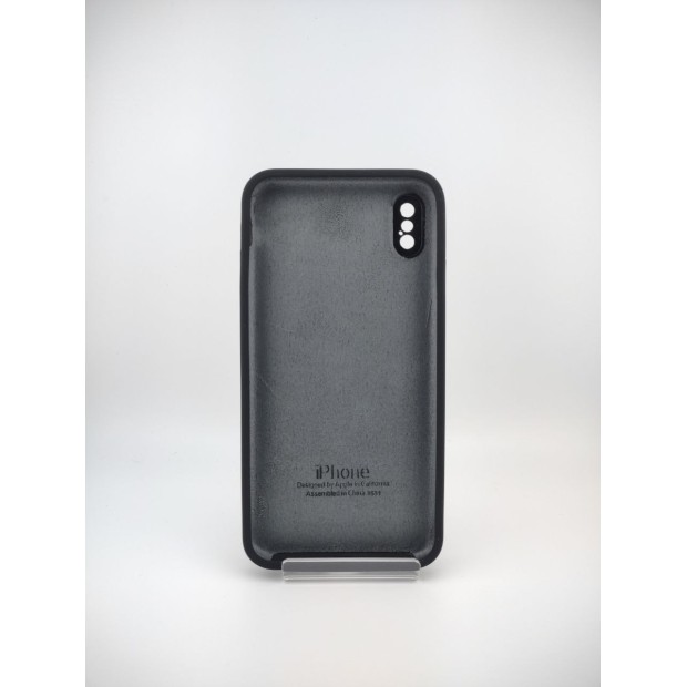 Чохол Original Square RoundCam із силікону для Apple iPhone XS Max (07) чорний.
